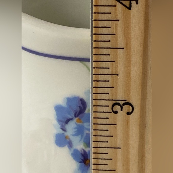 Forget Me Not Floral CREAMER pitcher and SUGAR BOWL with lid SET tea ware spring - Picture 5 of 16